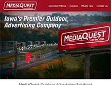 Tablet Screenshot of mediaquestoutdoor.com